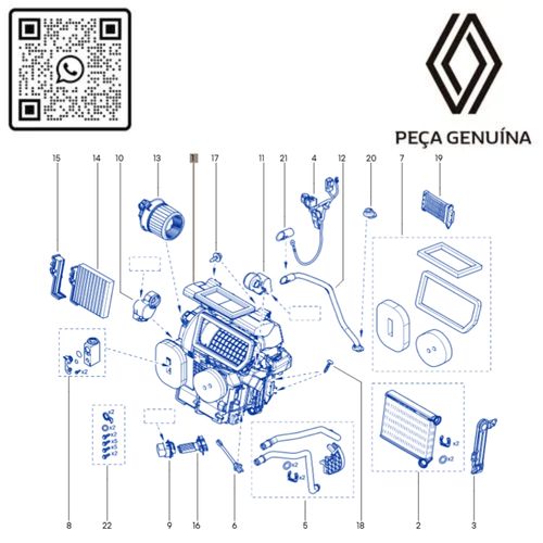 RN 05588R 272705588R Caixa Ventilacao Logan Sandero 2014 Em Diante 3